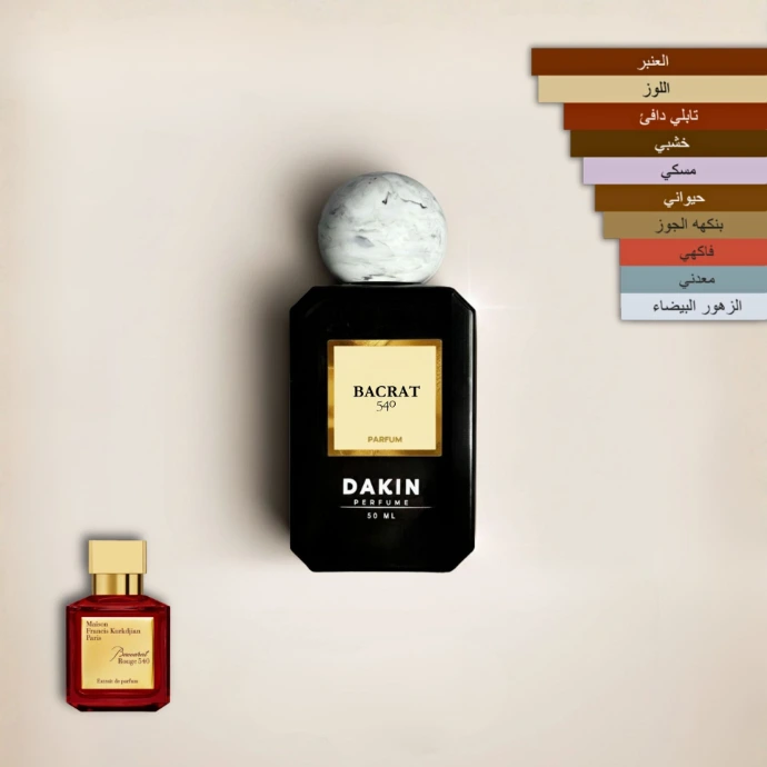 بكرات روج من داكن بيرفيوم Baccarat Rouge 540 from Dakin perfume